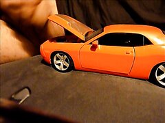 cum in and on toycar (challenger)