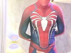 Poor spiderman get ruined orgasm