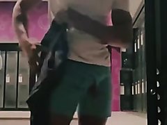 another big black dick in the gym