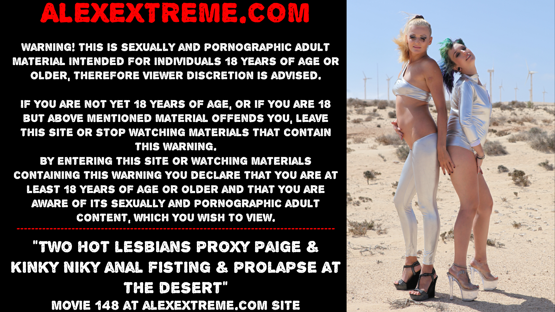 Two hot lesbians Proxy Paige & Kinky Niky anal fisting