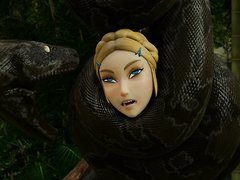 Zelda and Urbosa snake vore*DaffisArt.