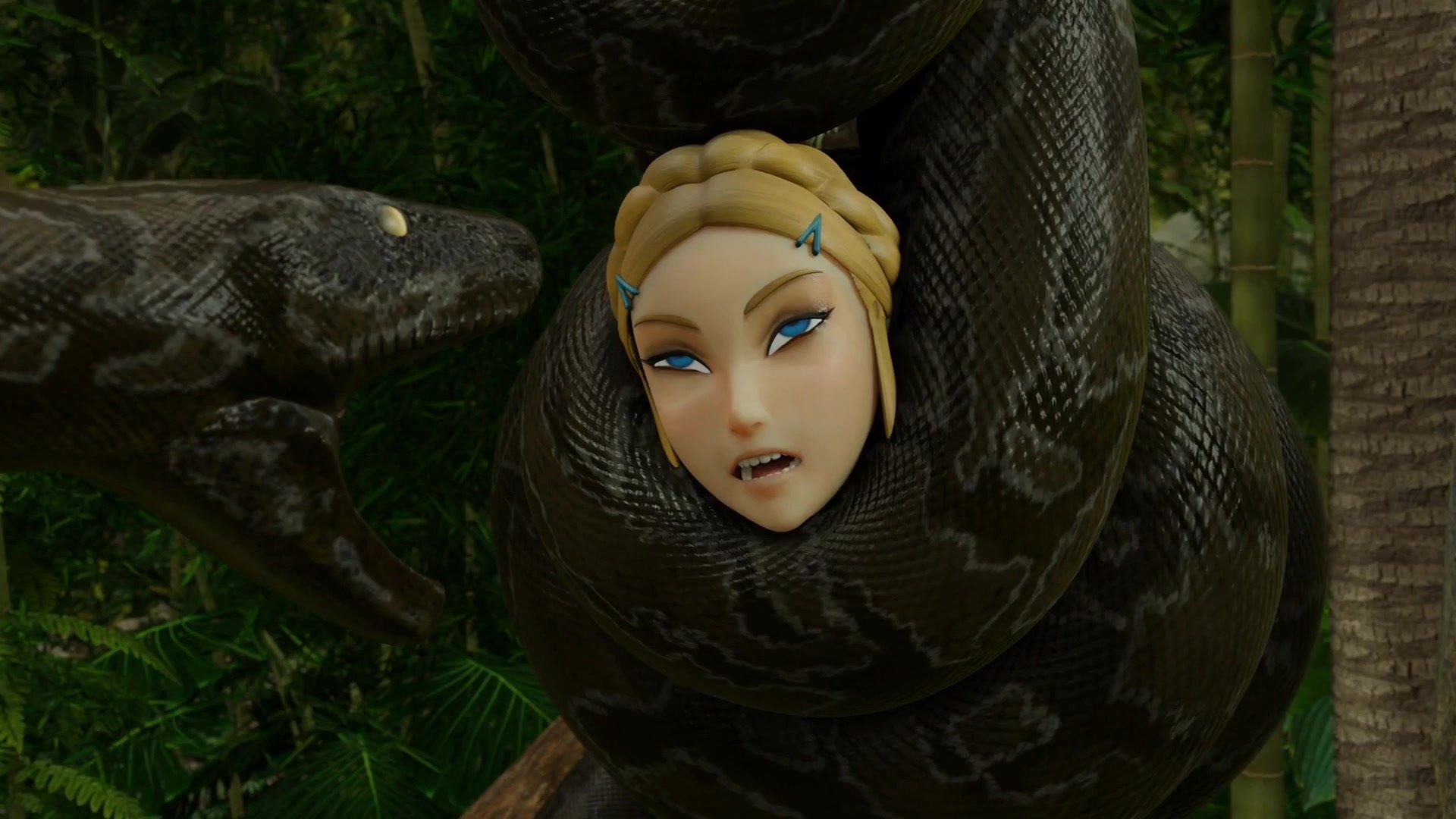 Zelda and Urbosa snake vore*DaffisArt.