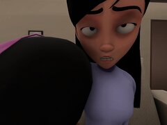 helen parr farting on violets open mouth