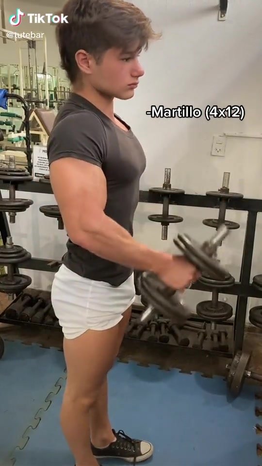 Cutie working out