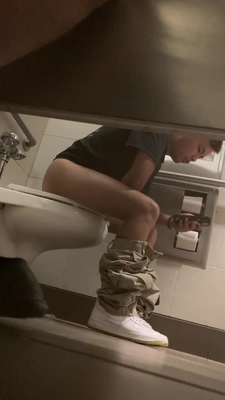 Young military guy dumps