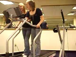 Peed on a treadmill