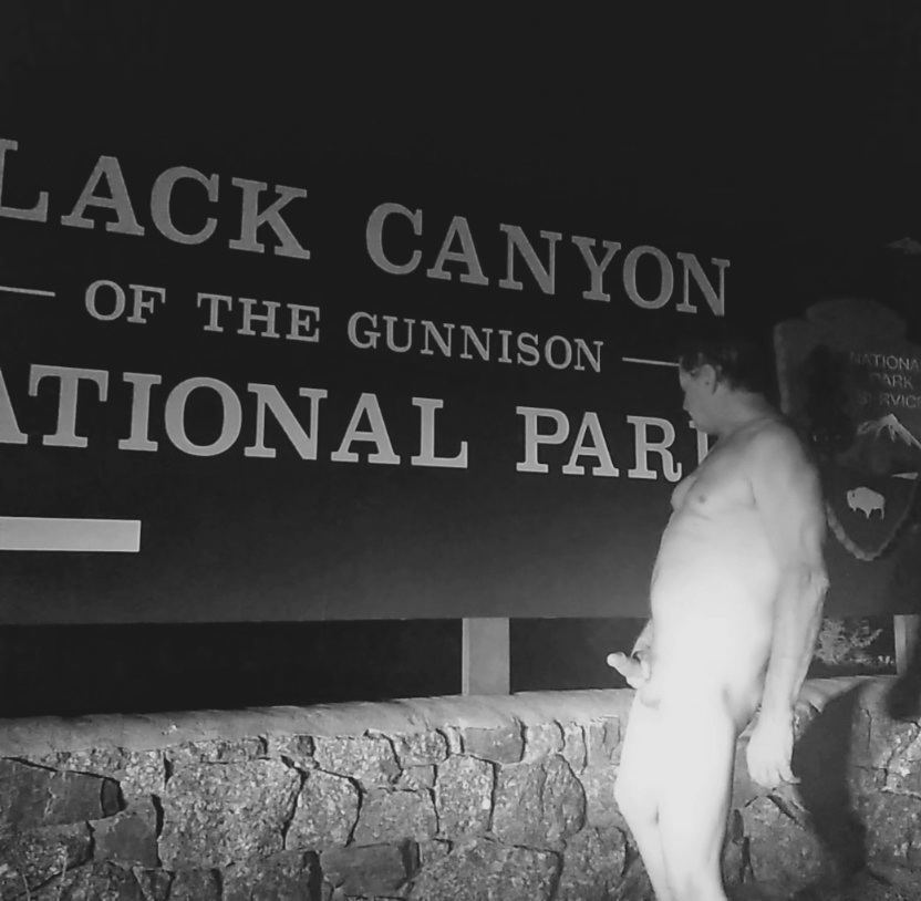 Perv exhibitionist jackingoff nude at Black Canyon area