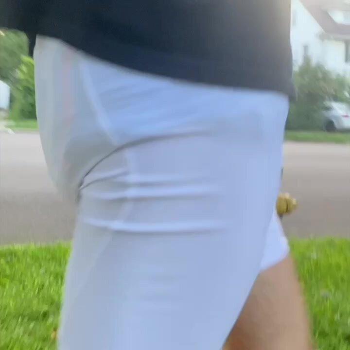 Stroll in super thick diaper and bike pants
