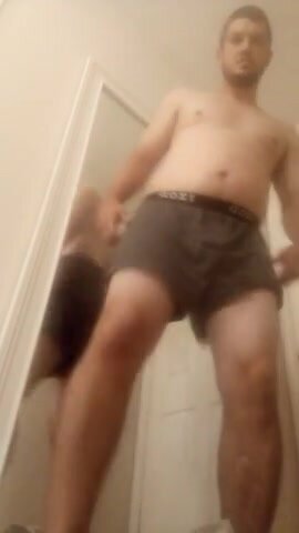 Guy striptease on cam