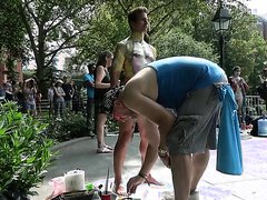 BIG DICK PAINTING OUTSIDE