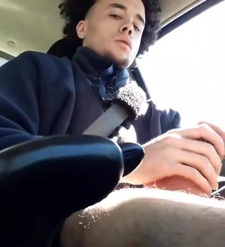 Cutie Cums in Car