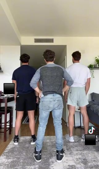 Guys Dance with Pants Down