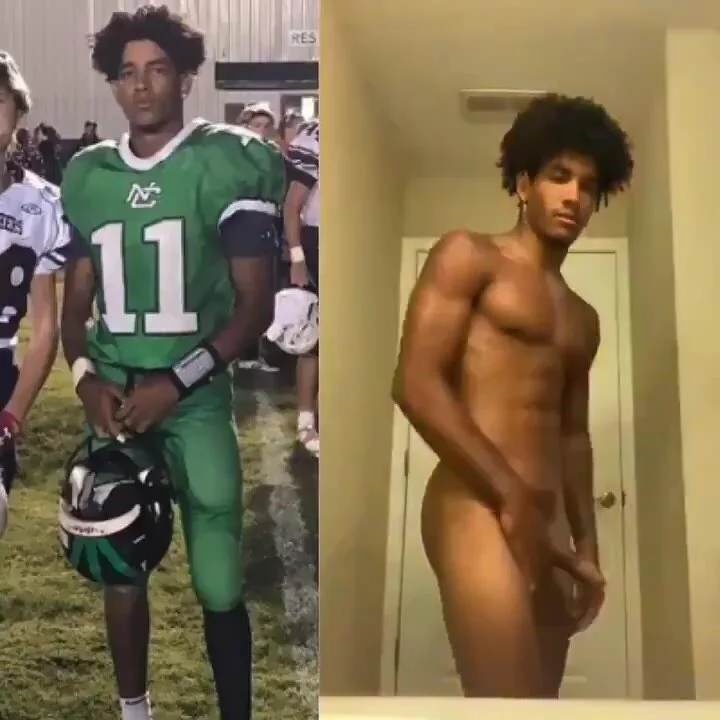 Big Football Player Porn - American football player jerks cock in bathroom - ThisVid.com