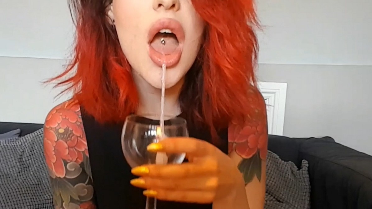 Mistress Spit in CUP and Feeding POV 2
