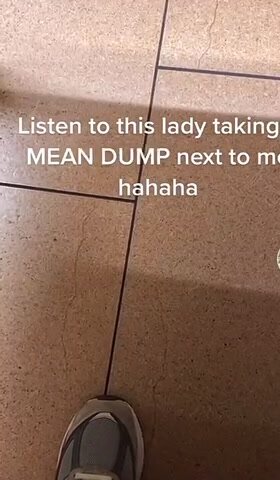Girl moaning and pooping in public toilet