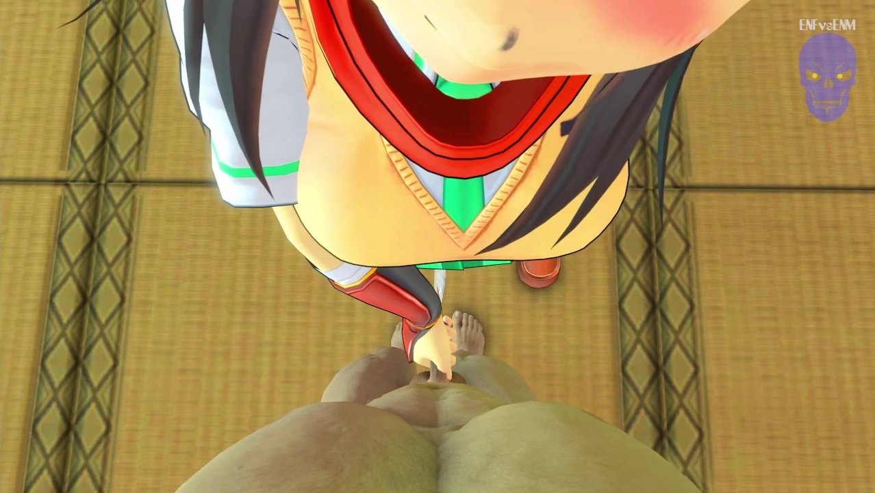 Asuka cuts your clothes off (POV)