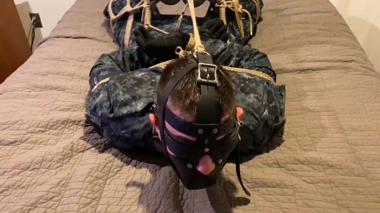 Hogtied in Military camo