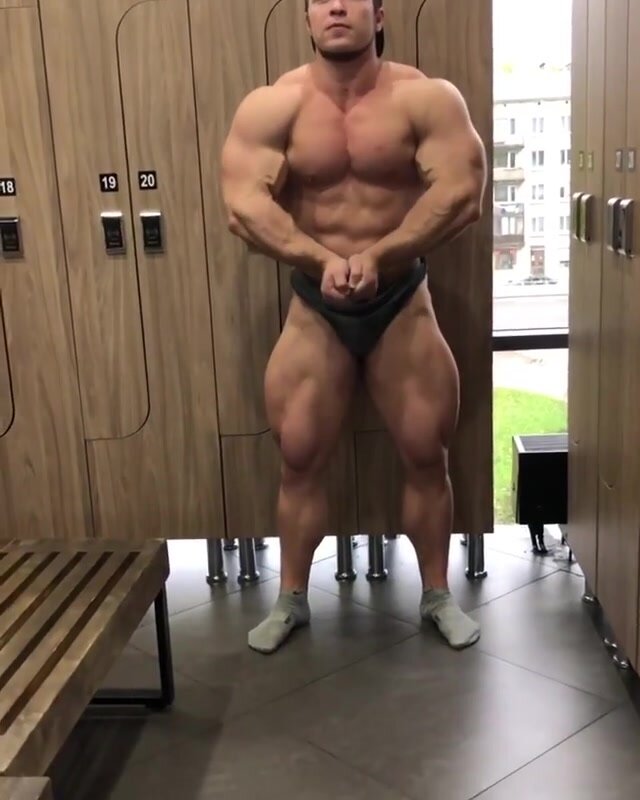 beef muscle posing