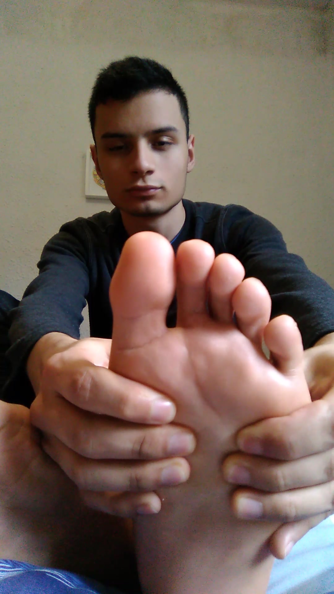 Teasing you with a foot massage
