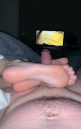 little feet receive cum
