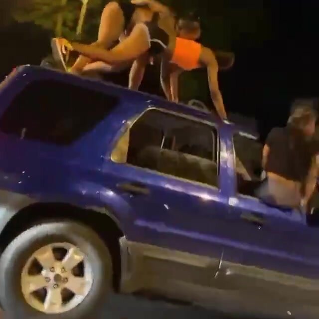 Twerking on Top of a Car (non-nude)