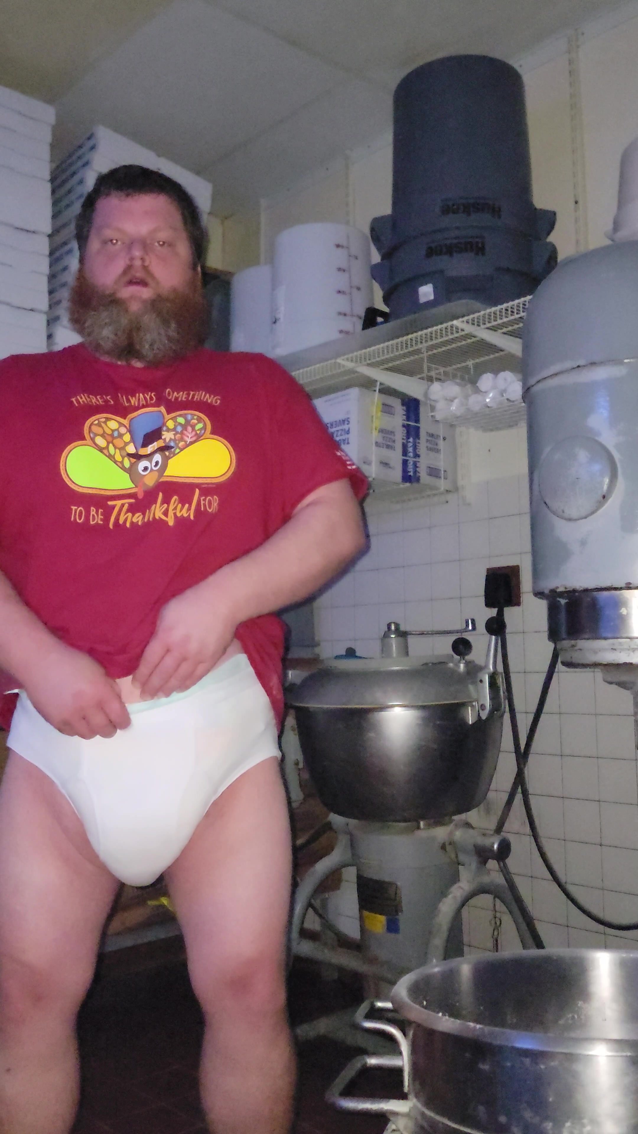 Diaper and briefs at work