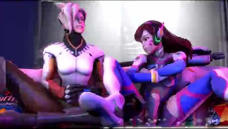 d'va and mercy fuck while gaming