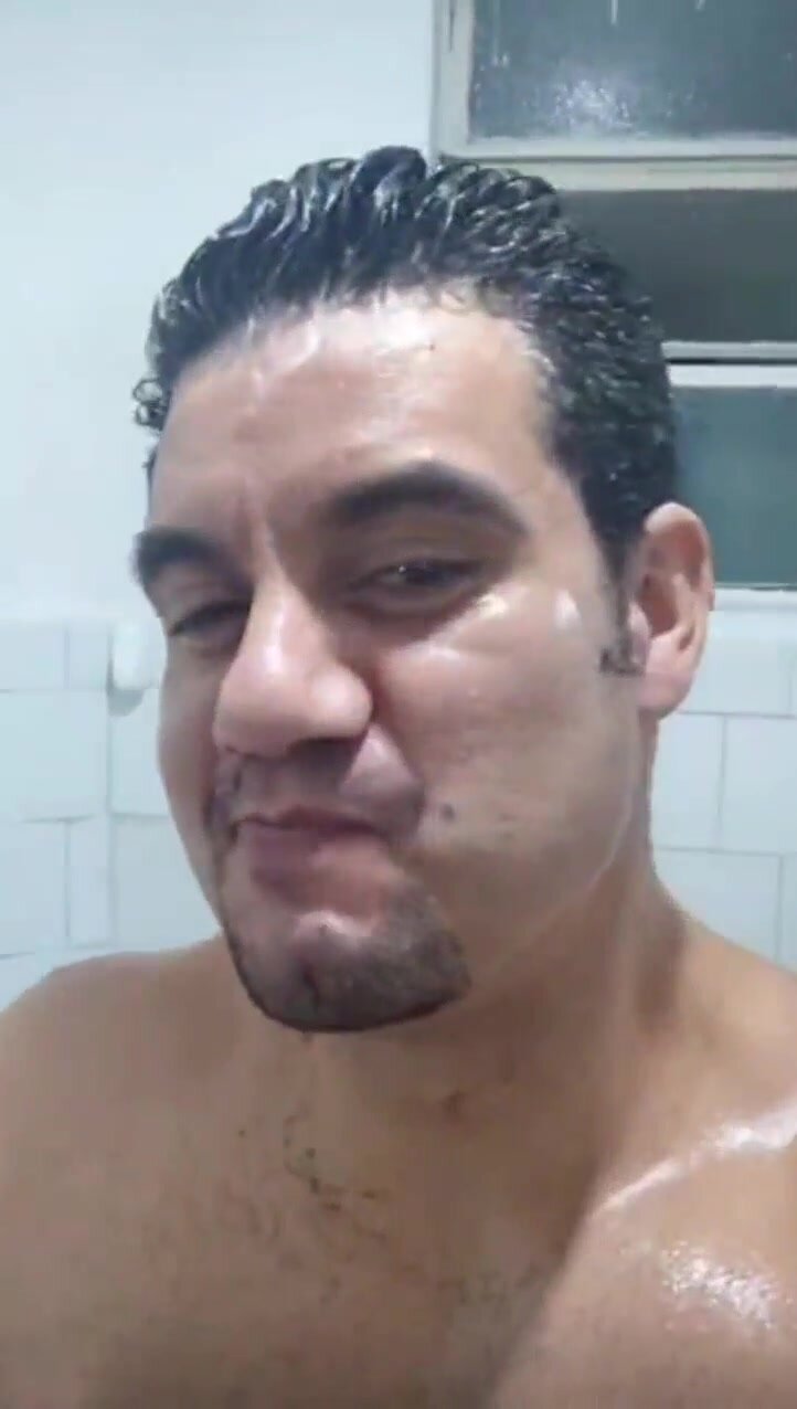 Brazilian taking a shower