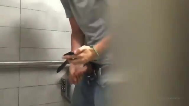 Cum in restroom - video 2