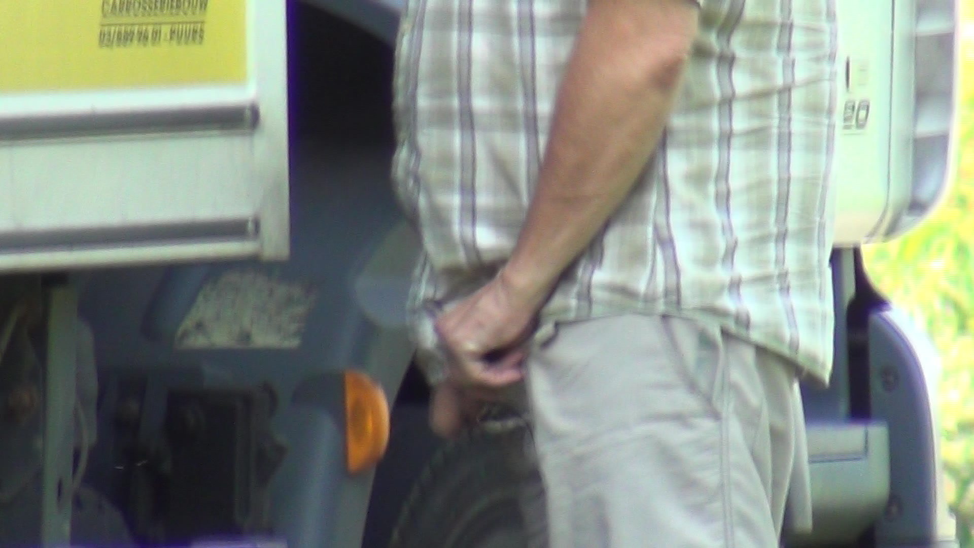 Trucker Caught Peeing 2015 September 128