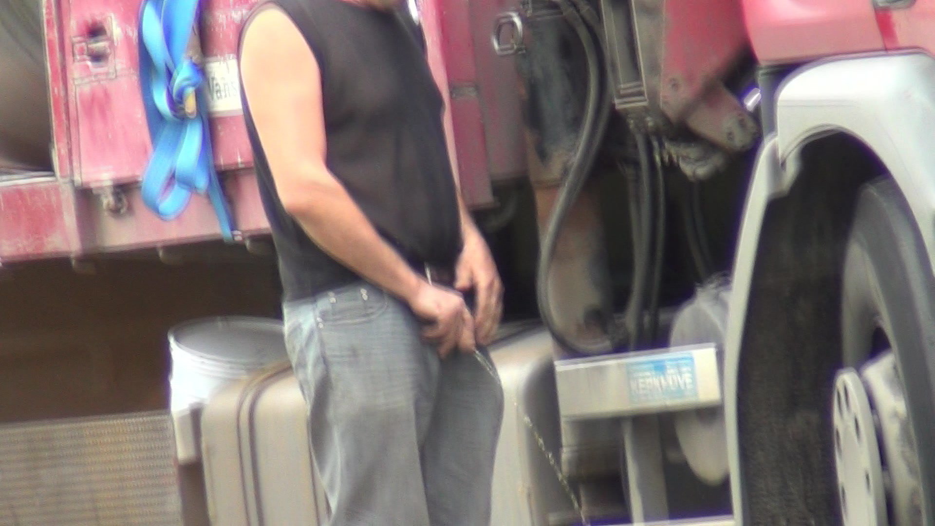 Trucker Caught Peeing 2012 August 150