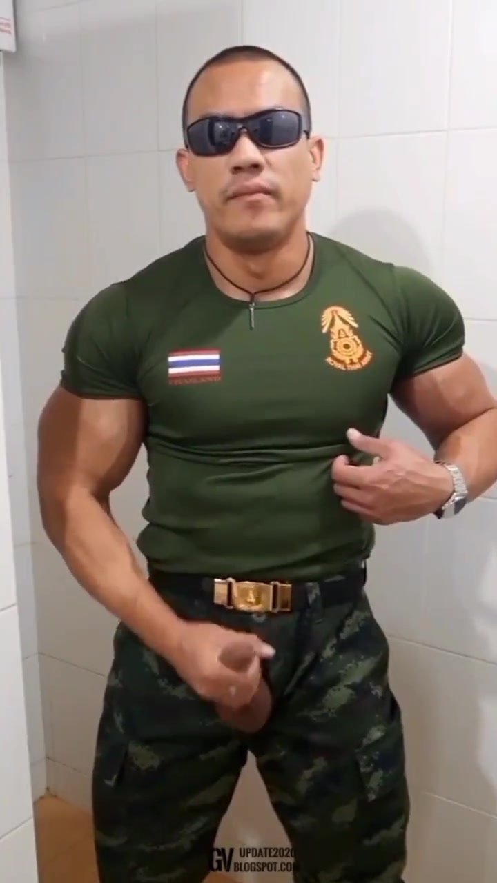 Thai military jerk off