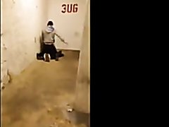 Gay teen caught fucking in a garage by straight guys
