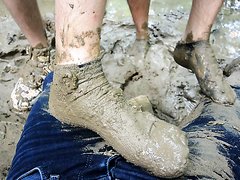 Playing with Sneaks and Sox in Mud