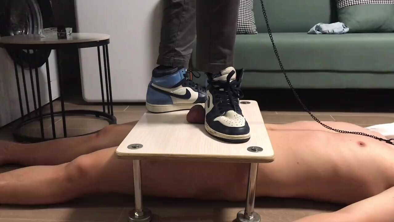 Male trampled under dress shoes sneakers - video 15