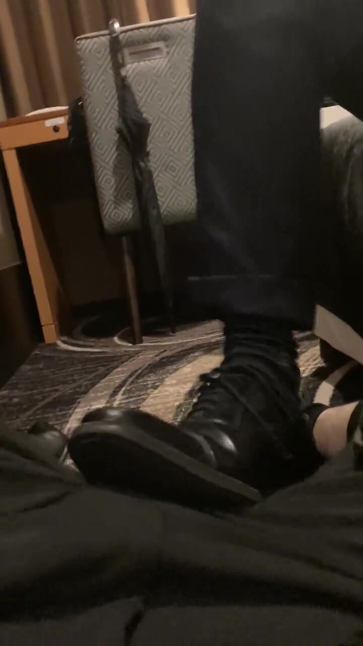 Male trampled under dress shoes sneakers - video 30