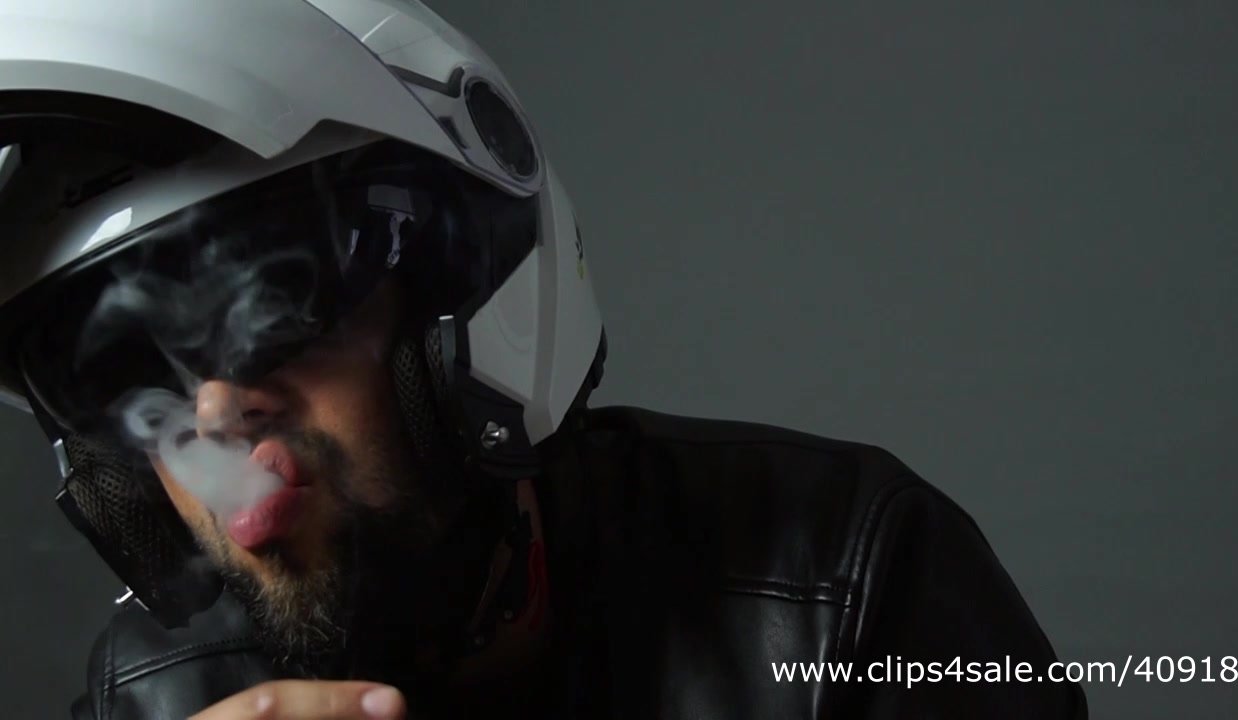 LEATHER BIKER SMOKES FOR YOU