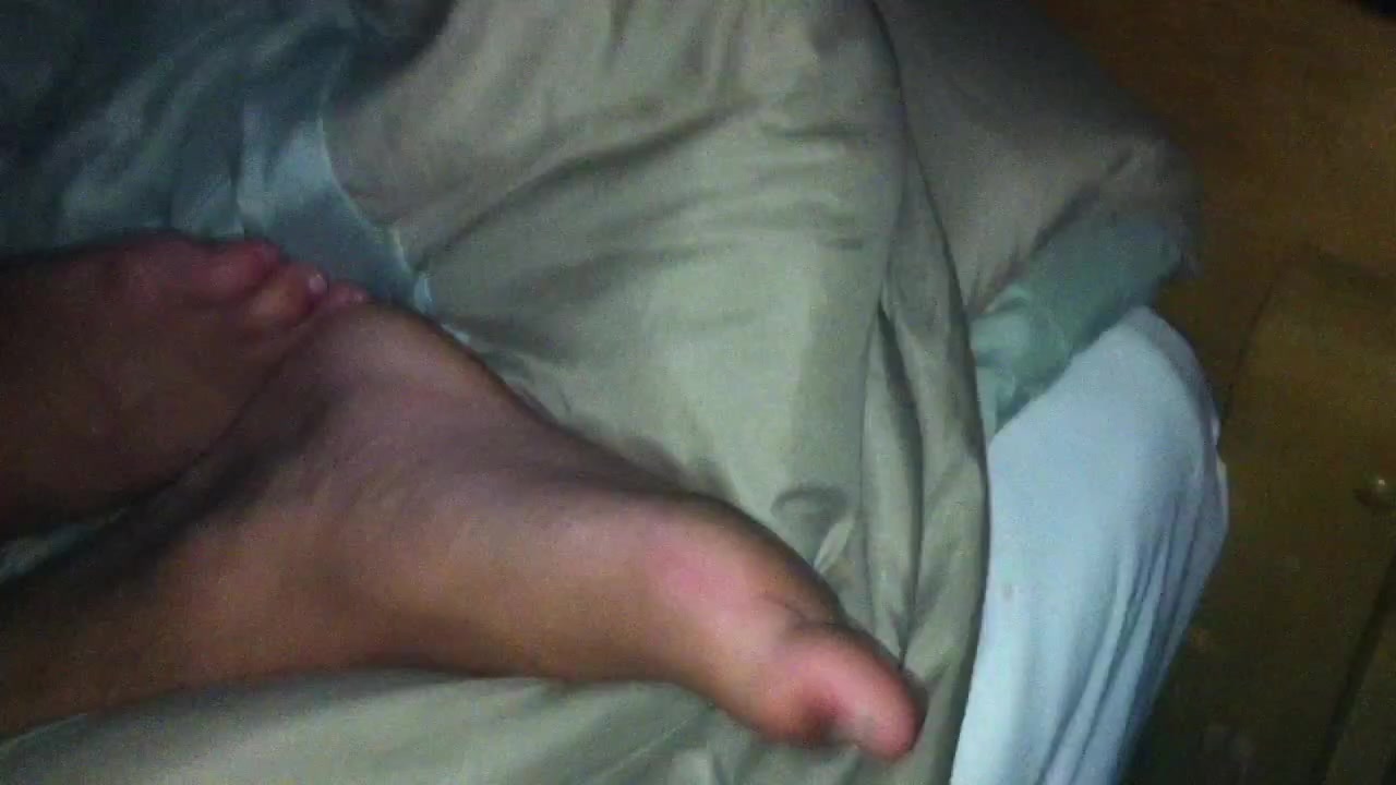 worshipping asleep roomate feet