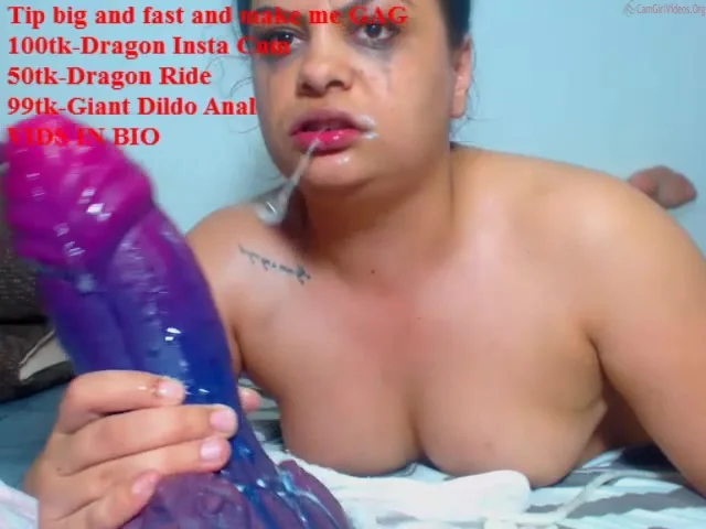 Giant Anal Dildo Squirt