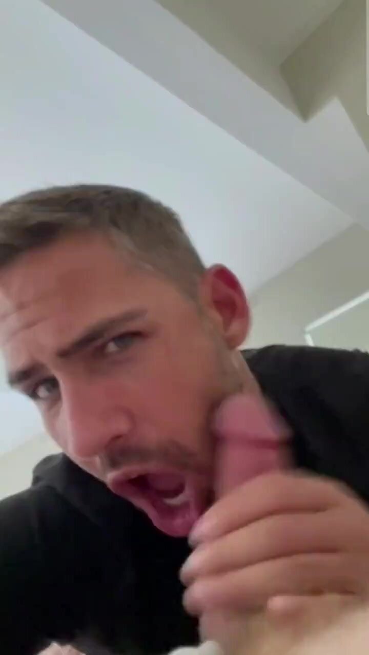 hot daddy playing with cum