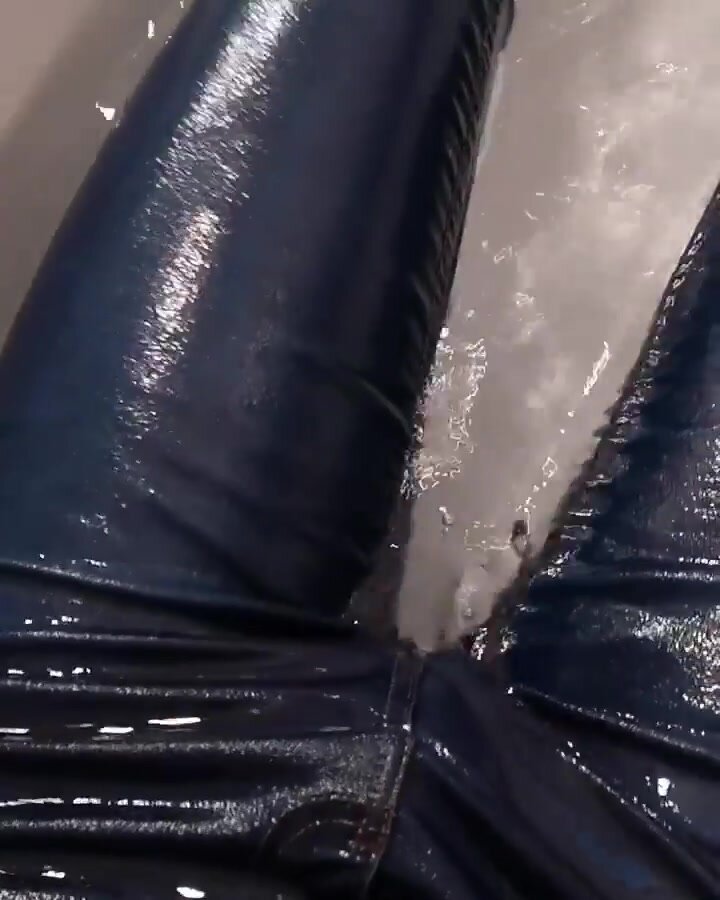 Bathing with jeans