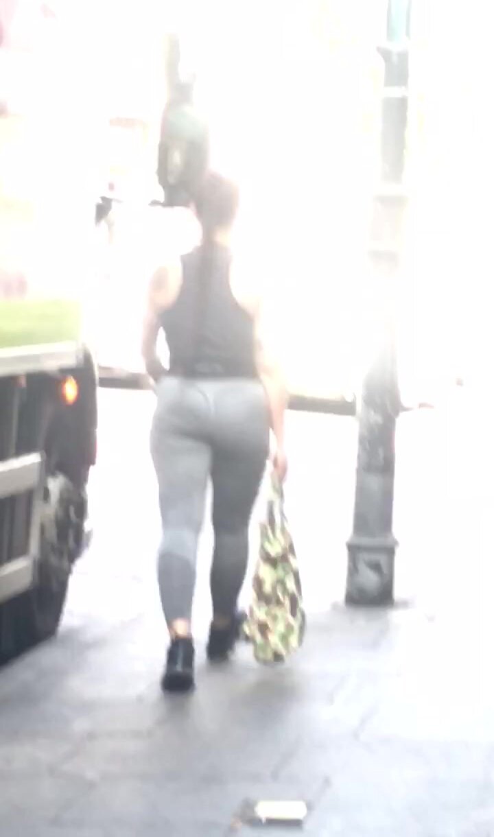 Sporty brunette with a fat ass