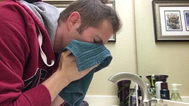 Dude blows snot