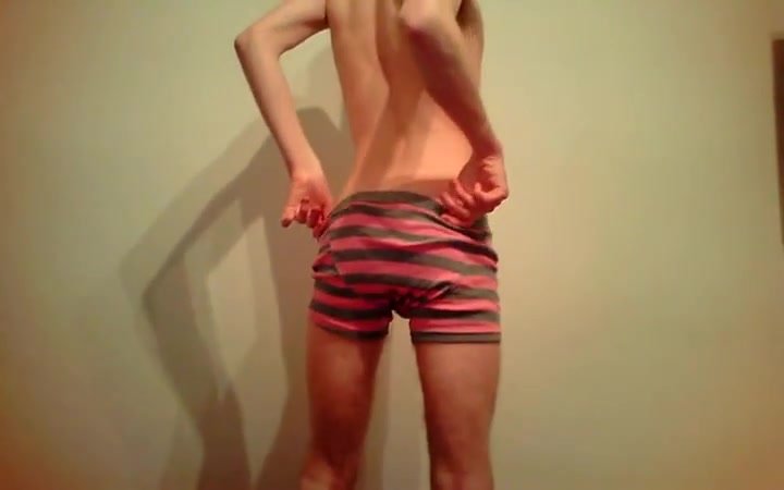 strip-teasing made by a hot twink