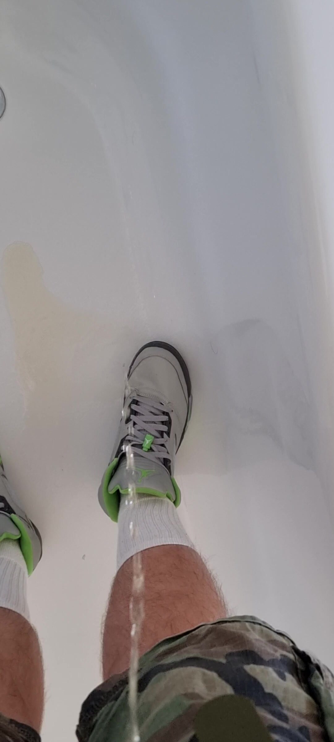 Welcome-Piss on a new Pair Jordan 5 S Green  Bean