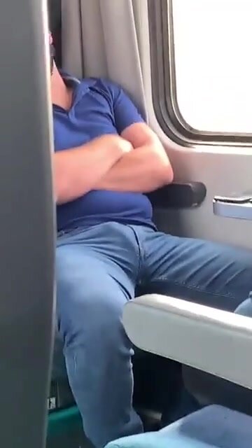 Sleeping boner on the train