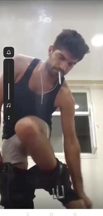 Turkish hunk shows his dick