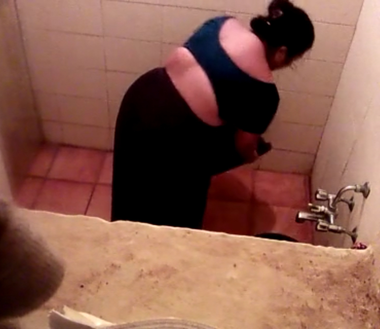 Indian aunty shitting,washing,hidden full bath photo