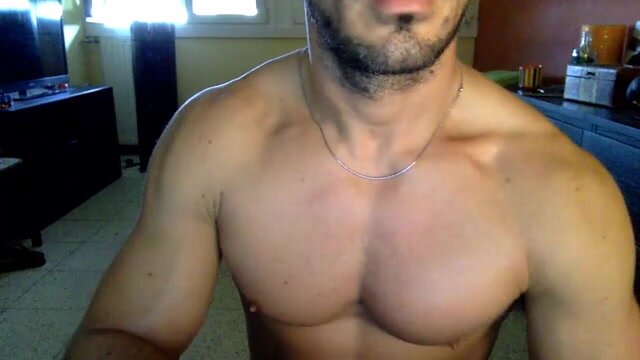 Sexy musscle performer on cam - video 15