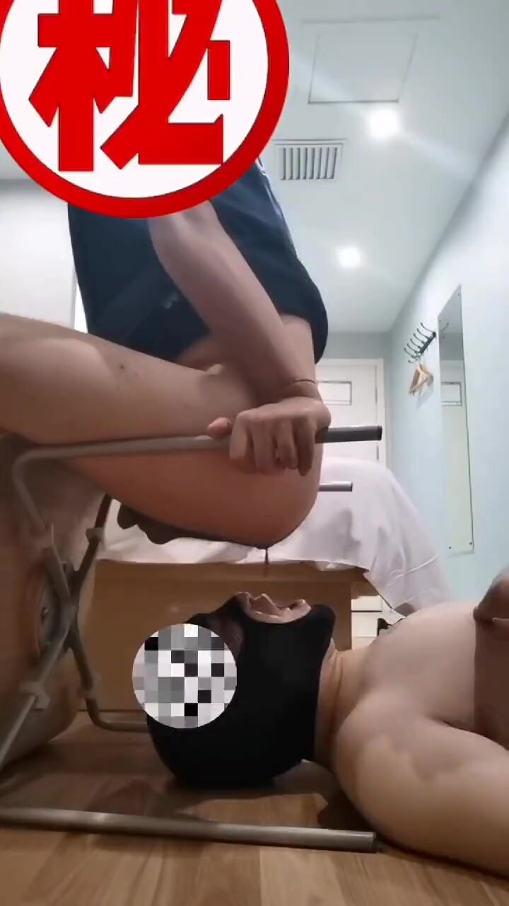 Chinese boy feed his slave